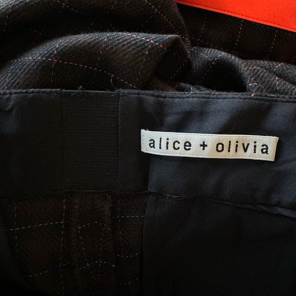 Alice + Olivia Dylan Plaid High Waist Wide Leg Pants - Picture 13 of 16